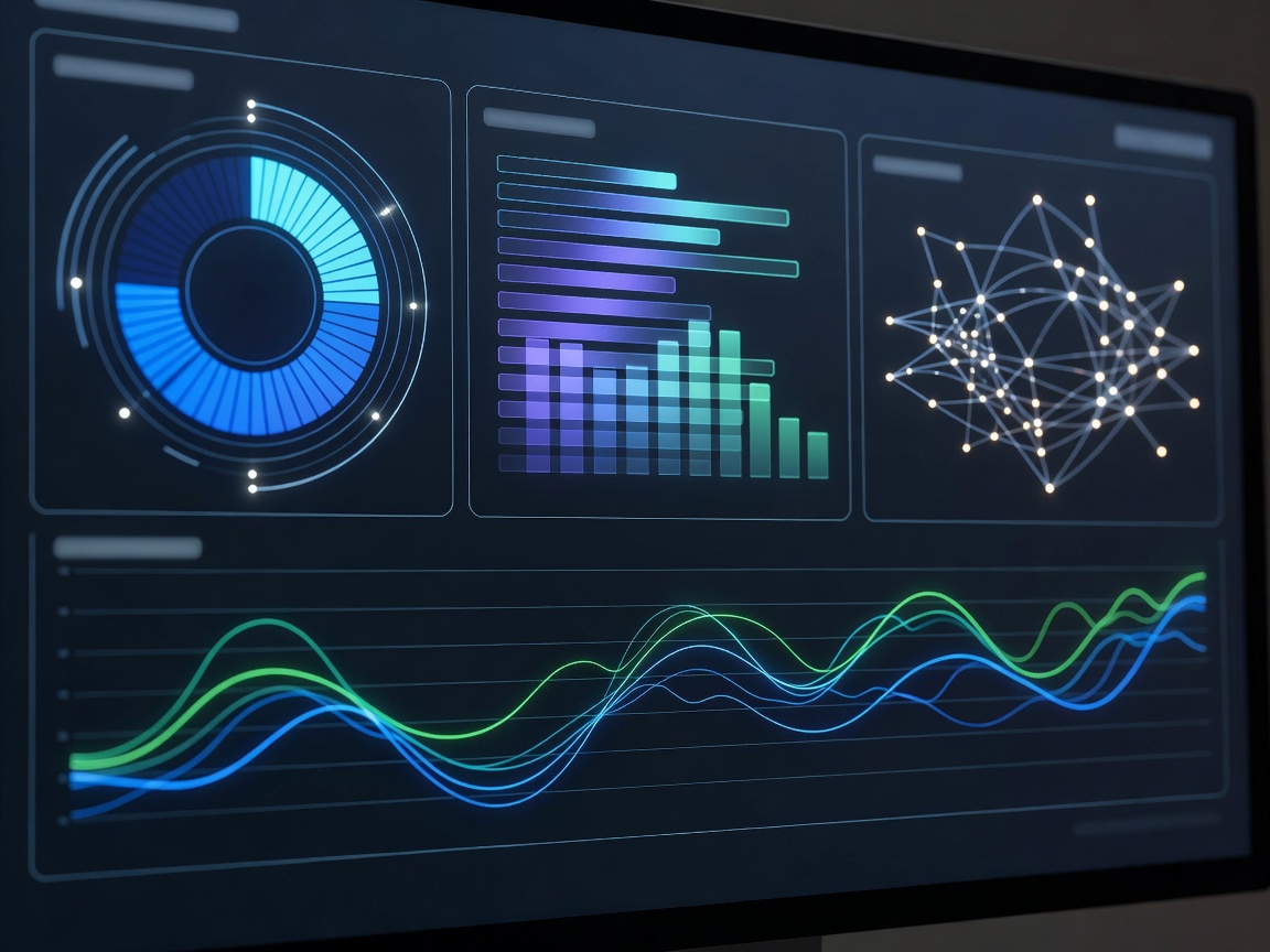 Modern technology dashboard interface representing player analytics